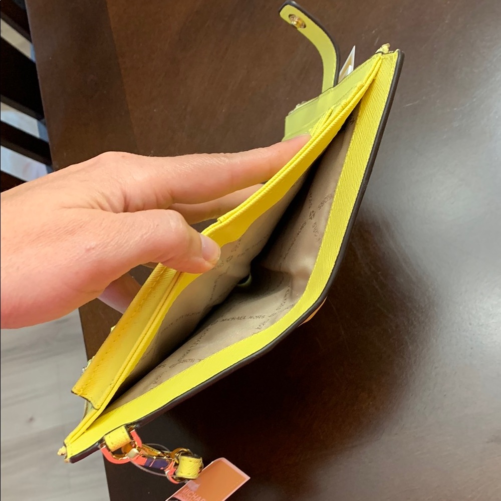 Michael Kors Sunny Yellow Clutch Wallet - Picture 8 of 10